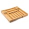 Purawood Bamboo Drawer Organizer with Knife Blocks Silverware Organizer Utensil Drawer Organizer Cutlery Tray with Dividers 79 Slots Premium Kitchen Organizer for Utensils Flatware Natural