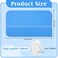Saintrygo 4 Pieces Silver Storage Bags Anti Tarnish Silver Protector Bags Blue Holder for Silverware Flatware Storage Organizer Cloth Place Setting Roll with White Ribbon for Kitchen Utensils