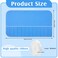 Saintrygo 4 Pieces Silver Storage Bags Anti Tarnish Silver Protector Bags Blue Holder for Silverware Flatware Storage Organizer Cloth Place Setting Roll with White Ribbon for Kitchen Utensils