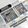 Simple Houseware Expandable Kitchen Drawer Flatware Organizer Gray Adjustable Cutlery Tray with 9 Compartments for Utensils and Silverware