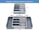 SOMIER Kitchen Utensil Drawer Organizer Removable 2Tier Knife Holder Expandable Cutlery Tray for Silverware Flatware and Utensils Large Kitchen Drawer Dividers for Spoons Forks Knives Gray