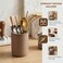 U-TIMES UTIMES Ceramic Spoon Holder for Coffee Bar Upright Tea Spoon Holder Cup Coffee Stirrers Straws Stir Stick Holder Glossy Silk Stripe