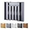 oridom Expandable Bamboo Kitchen Drawer Organizer for Cutlery and Utensils Adjustable Bamboo Wood Cutlery Tray in Drawer for Flatware and Silverware in Kitchen Grey