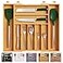 Bellsal Large Premium Bamboo Silverware Organizer Expandable Utensil Drawer Organizer 17x196 Utensil Holder and Cutlery Tray with Grooved for Kitchen Flatware and Utensils Mothers Day Gift