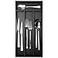 Conflech Silverware Organizer Small Bamboo Kitchen Drawer Organizer Utensil Organizer Silverware Holder Cutlery Organizer in drawer Flatware Organizer Tray Black 4 Slots