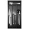 Conflech Silverware Organizer Small Bamboo Kitchen Drawer Organizer Utensil Organizer Silverware Holder Cutlery Organizer in drawer Flatware Organizer Tray Black 4 Slots