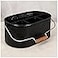 Bedding Craft Galvanized Utensil Caddy Metal Holder for Kitchen Picnic Parties Rustic Organizer for Black Flatware Cutlery Farmhouse Tabletop Caddy Black Black