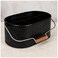 Bedding Craft Galvanized Utensil Caddy Metal Holder for Kitchen Picnic Parties Rustic Organizer for Black Flatware Cutlery Farmhouse Tabletop Caddy Black Black