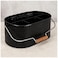 Bedding Craft Galvanized Utensil Caddy Metal Holder for Kitchen Picnic Parties Rustic Organizer for Black Flatware Cutlery Farmhouse Tabletop Caddy Black Black