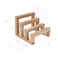 Creative Co-Op Creative CoOp 6 Inches Mango Wood Cutting Board Stand with 3 Sections for Kitchen Natural