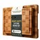 Socisen 2 Pack Heavy Duty Bamboo Cutting Board Set Non Slip Over Sink Solid End Grain Thick Wood Chopping Board Extra Large Big Small Best Wooden Kitchen Essential New Home Housewarming Mother Gift