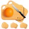 Socisen 2 Pack Small Bamboo Wood Cutting Board for Kitchen 86 x 6 Mini Wooden Charcuterie Boards Lightweight Chopping Board Non Toxic Serving Board Tiny Chef Set Camping Fruit Lemon Sandwich Cheese Bo