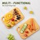 Socisen 2 Pack Small Bamboo Wood Cutting Board for Kitchen 86 x 6 Mini Wooden Charcuterie Boards Lightweight Chopping Board Non Toxic Serving Board Tiny Chef Set Camping Fruit Lemon Sandwich Cheese Bo