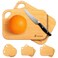 Socisen 2 Pack Small Bamboo Wood Cutting Board for Kitchen 86 x 6 Mini Wooden Charcuterie Boards Lightweight Chopping Board Non Toxic Serving Board Tiny Chef Set Camping Fruit Lemon Sandwich Cheese Bo