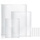 Adeptus Mechanicus 3Piece Acrylic Cutting Board Set with Counter Lip 3 Sizes 175x13516x12115x75Inch for Kitchen Countertops NonSlip Durable Clear Countertop Protector Ideal for Home Decor Housewarming