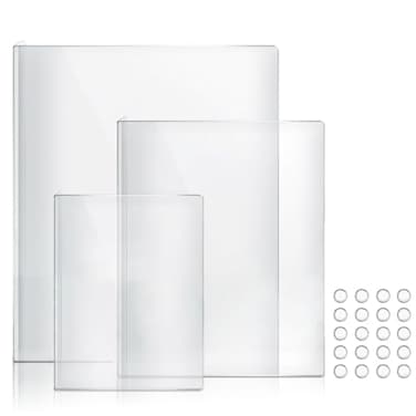 Adeptus Mechanicus 3Piece Acrylic Cutting Board Set with Counter Lip 3 Sizes 175x13516x12115x75Inch for Kitchen Countertops NonSlip Durable Clear Countertop Protector Ideal for Home Decor Housewarming