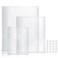 Adeptus Mechanicus 3Piece Acrylic Cutting Board Set with Counter Lip 3 Sizes 175x13516x12115x75Inch for Kitchen Countertops NonSlip Durable Clear Countertop Protector Ideal for Home Decor Housewarming