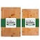 Freshware Bamboo Cutting Boards for Kitchen with Juice Groove Set of 2 Wood Cutting Board for Chopping Meat Vegetables Fruits Cheese Knife Friendly Serving Tray with Handles