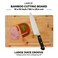 Freshware Bamboo Cutting Boards for Kitchen with Juice Groove Set of 2 Wood Cutting Board for Chopping Meat Vegetables Fruits Cheese Knife Friendly Serving Tray with Handles