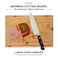 Freshware Bamboo Cutting Boards for Kitchen with Juice Groove Set of 2 Wood Cutting Board for Chopping Meat Vegetables Fruits Cheese Knife Friendly Serving Tray with Handles