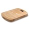 HexClad Hybrid Beechwood Carving and Cutting Board with Stainless Steel Drip Tray Carrying Handle and Juice Trenches DoubleSided