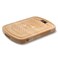 HexClad Hybrid Beechwood Carving and Cutting Board with Stainless Steel Drip Tray Carrying Handle and Juice Trenches DoubleSided