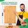 HIWARE Hiware Bamboo Cutting Board for Kitchen Heavy Duty Wood Cutting Board with Juice Groove 100 Organic Bamboo Pre Oiled 15 x 10