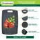 Freshware Plastic Cutting Boards for Kitchen Cutting Board Set of 3 Juice Grooves with Easy Grip Handle BPAFree NonPorous Dishwasher Safe Black Marble