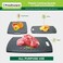 Freshware Plastic Cutting Boards for Kitchen Cutting Board Set of 3 Juice Grooves with Easy Grip Handle BPAFree NonPorous Dishwasher Safe Black Marble