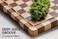 thetchry THETCHRY Cutting Boards for Kitchen Extra Large Chopping Board for Stovetop Checkered Acacia Wood Cutting Board with Juice Grooves Butcher Block with Gift Box 20 x 15 x 1