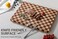 thetchry THETCHRY Cutting Boards for Kitchen Extra Large Chopping Board for Stovetop Checkered Acacia Wood Cutting Board with Juice Grooves Butcher Block with Gift Box 20 x 15 x 1