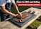 Thirteen Chefs Extra Large 30 x 18 Inch Grooved Cutting Board Carving Meat BBQ Fish Meat and Game 12 Inch Thick Black HDPE Plastic 10 pounds