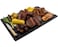Thirteen Chefs Extra Large 30 x 18 Inch Grooved Cutting Board Carving Meat BBQ Fish Meat and Game 12 Inch Thick Black HDPE Plastic 10 pounds