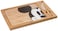 PICNIC TIME Disney Mickey Mouse Icon Glass Top Cheese Board and Knife Set Charcuterie Serving Tray Removable Tempered Glass Parawood and Bamboo Design Parawood Bamboo
