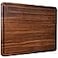 AZRHOM XL Large Walnut Wood Cutting Board for Kitchen 20x15 Gift Box with Juice Groove Handles Nonslip Mats Thick Reversible Butcher Block Chopping Board