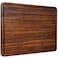 AZRHOM XL Large Walnut Wood Cutting Board for Kitchen 20x15 Gift Box with Juice Groove Handles Nonslip Mats Thick Reversible Butcher Block Chopping Board