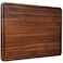 AZRHOM XL Large Walnut Wood Cutting Board for Kitchen 20x15 Gift Box with Juice Groove Handles Nonslip Mats Thick Reversible Butcher Block Chopping Board