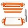 ROTTOGOON Rottogoon Collapsible Cutting Board Foldable Chopping Board with Colander Multifunctional Kitchen Vegetable Washing Basket Silicone Dish Tub for BBQ PrepPicnicCampingOrange