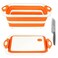ROTTOGOON Rottogoon Collapsible Cutting Board Foldable Chopping Board with Colander Multifunctional Kitchen Vegetable Washing Basket Silicone Dish Tub for BBQ PrepPicnicCampingOrange
