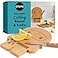 OTOTO Cutting Board Wooden Plastic Cutting Boards for Kitchen Fun Spooky Kitchen Gadgets Housewarming Goth Gifts Dishwasher Safe Ninja Wood