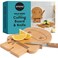 OTOTO Cutting Board Wooden Plastic Cutting Boards for Kitchen Fun Spooky Kitchen Gadgets Housewarming Goth Gifts Dishwasher Safe Ninja Wood