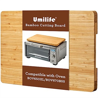 Umilife Cutting board Compatible with Breville BOV650XLBOV670BSS Compact Smart Oven Accessories for Countertop Toaster Oven With Heat Resistant Silicone Feet Creates Storage Space Protects Cabinets