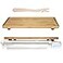 Ansoon Bamboo Wood Cutting Board Compatible with Breville BOV800XL 860BSS 845BSS Protects Smart Toaster Oven With Heat Resistant Silicone Feet and Oven Rack Push Accessories Creates Storage Space