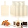 Vmiapxo 16 Pack Unfinished Wood Cutting Board Craft with Handle Wooden Paddle Cheese Bread Board Set Chopping Board Serving Tray for Craft DIY Christmas Home Kitchen Cooking Decor 94 x 55