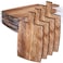 Patelai 12 Packs Wooden Cutting Board Set with Handles Large Kitchen Serving Plain Chopping Board Bulk Gifts for Mom for Vegetables Meat Pizza Cheese Fruit BreadAcacia Wood17 x 10 Inch