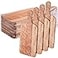 Patelai 12 Packs Wooden Cutting Board Set with Handles Large Kitchen Serving Plain Chopping Board Bulk Gifts for Mom for Vegetables Meat Pizza Cheese Fruit BreadWalnut15 x 7 Inch