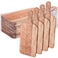 Patelai 12 Packs Wooden Cutting Board Set with Handles Large Kitchen Serving Plain Chopping Board Bulk Gifts for Mom for Vegetables Meat Pizza Cheese Fruit BreadWalnut15 x 7 Inch