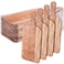 Patelai 12 Packs Wooden Cutting Board Set with Handles Large Kitchen Serving Plain Chopping Board Bulk Gifts for Mom for Vegetables Meat Pizza Cheese Fruit BreadWalnut15 x 7 Inch
