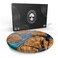 Designium Handmade Olive Wood Round Resin Cheese Charcuterie Board Circular Decorative Epoxy Cutting Board with Unique Blue Resin Artwork Ocean Oasis Design