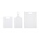 Farberware 3Piece Plastic Cutting Board Set DishwasherSafe Poly Chopping Board for Kitchen with Paddle Charcuterie Board Set White